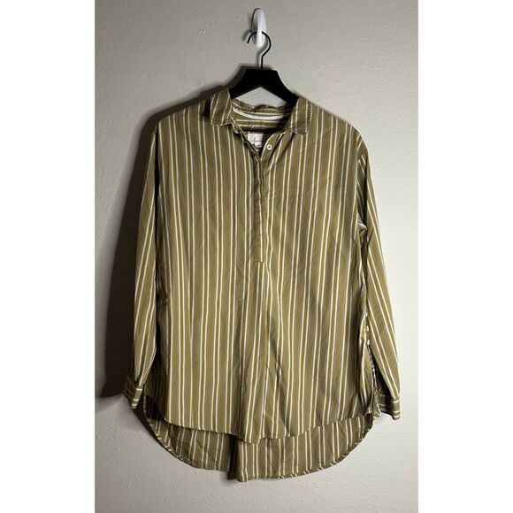 By Anthropologie Side-Button Tunic Blouse Size S - Picture 4 of 14